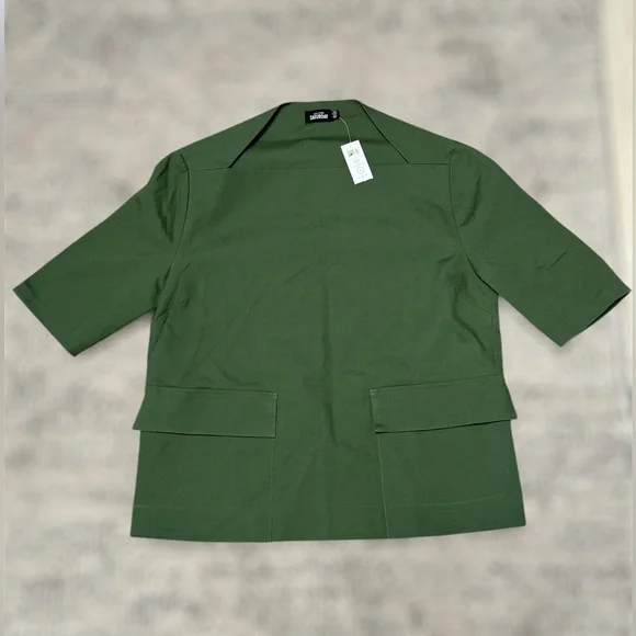SOLD | Kate Spade Saturday Flat Pocket Blouse | Forest Green | Women’s S - Picture 1 of 9
